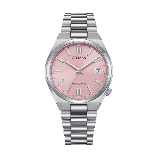 Orologio Citizen Tsuyosa in acciaio con quadrante rosa MISURA UNICA