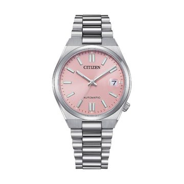Orologio Citizen Tsuyosa in acciaio con quadrante rosa MISURA UNICA
