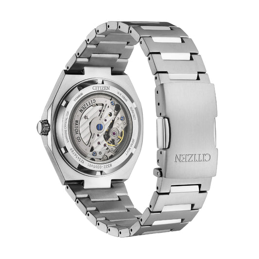 Orologio automatico Citizen in super titanio quadrante azzurro MISURA UNICA