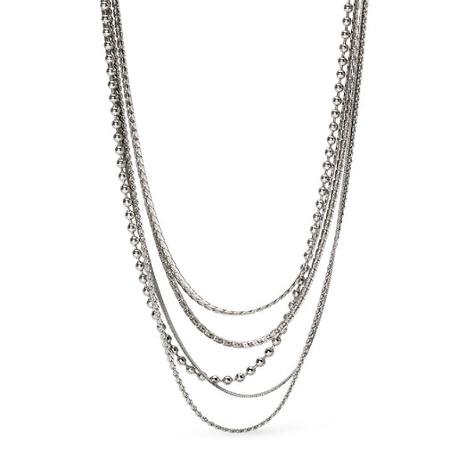 Collana girocollo multifilo Kidult Style in acciaio MISURA UNICA