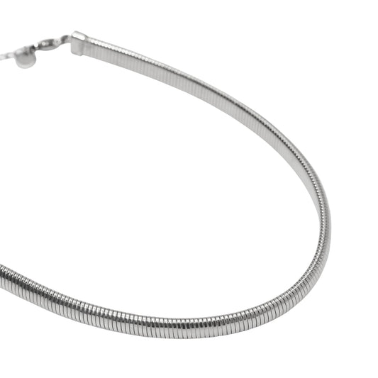 Collana girocollo Kidult Style donna in acciaio catena snake MISURA UNICA