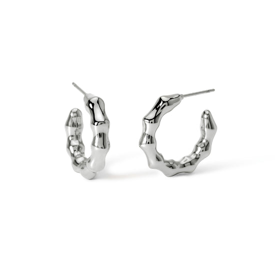 Orecchini poligonali a cerchio Kidult Style acciaio MISURA UNICA