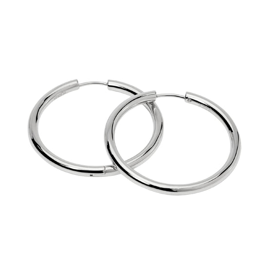 Orecchini a cerchio grandi Kidult Style da donna in acciaio MISURA UNICA