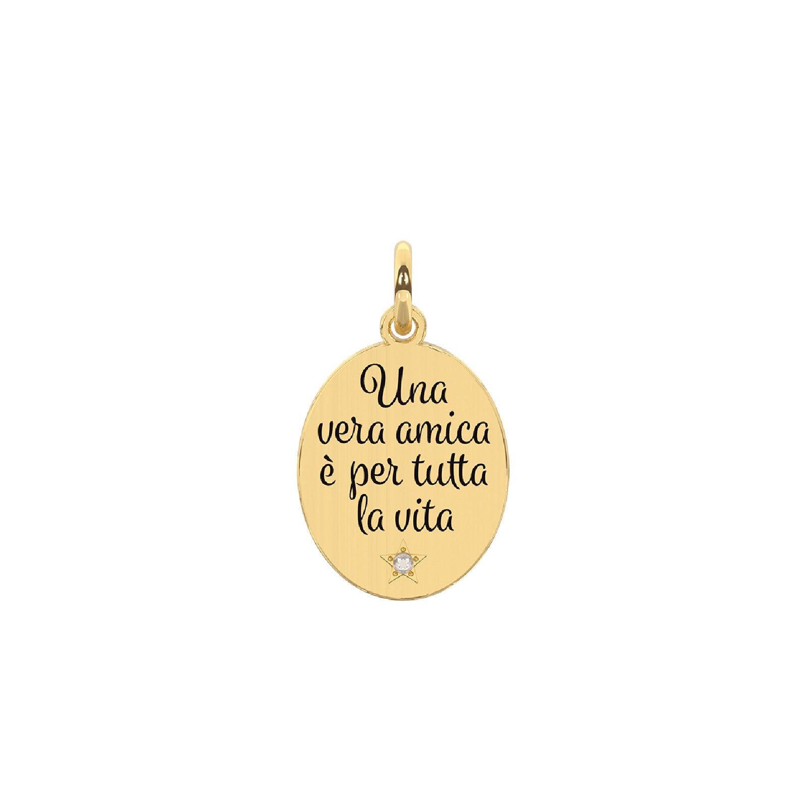 Collana Kidult Girocollo In Acciaio 316L E PVD Gold - Simboli - Gioiello Unisex Ricco Di Significato