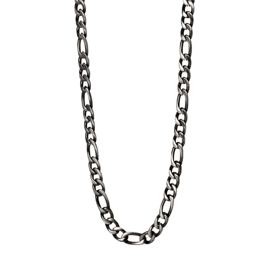 Collana da uomo 2Jewels in acciaio 316L nero catena forzatina MISURA UNICA