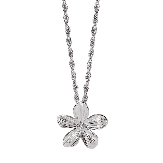 Collana da donna 2Jewels in acciaio con ciondolo a fiore MISURA UNICA