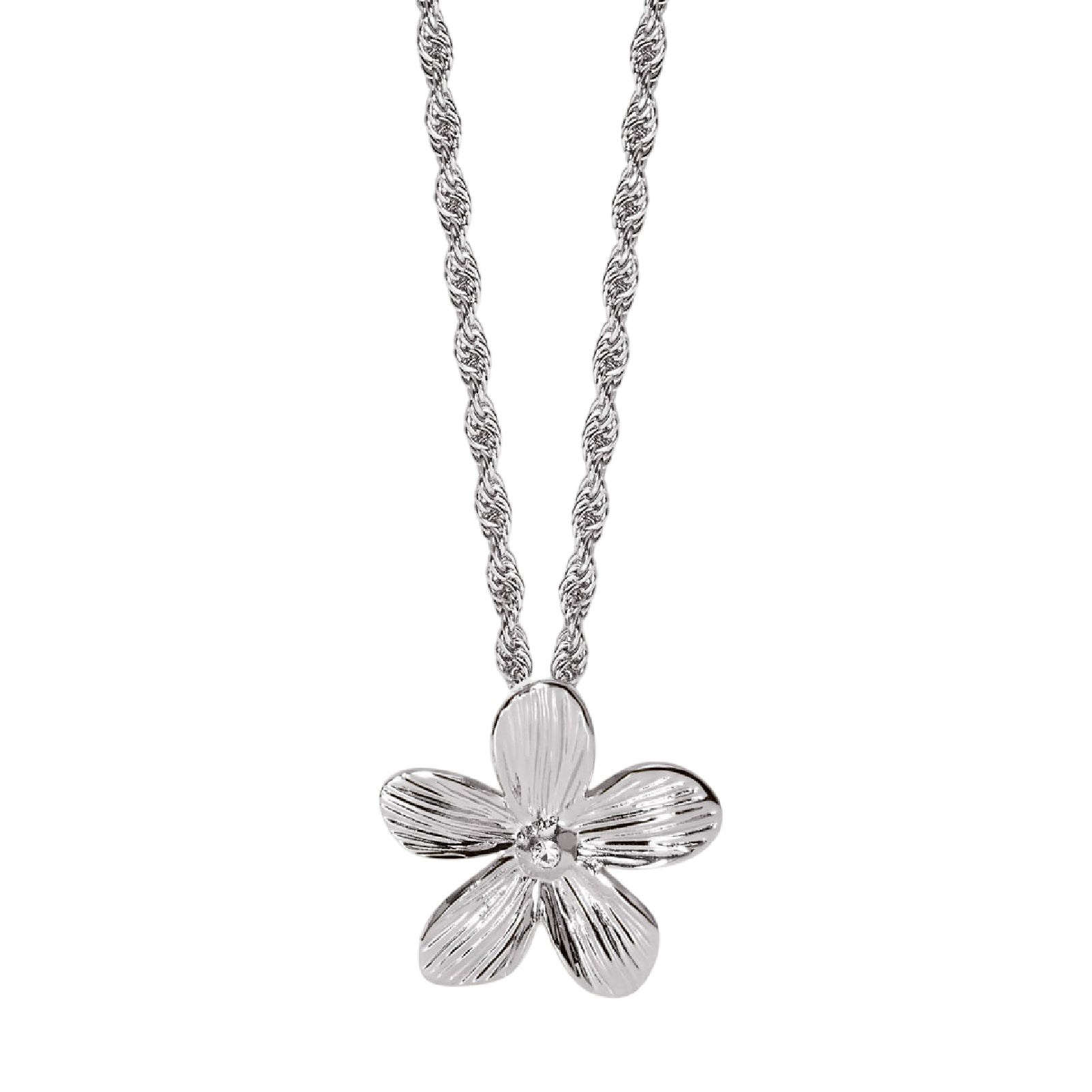 Collana da donna 2Jewels in acciaio con ciondolo a fiore MISURA UNICA