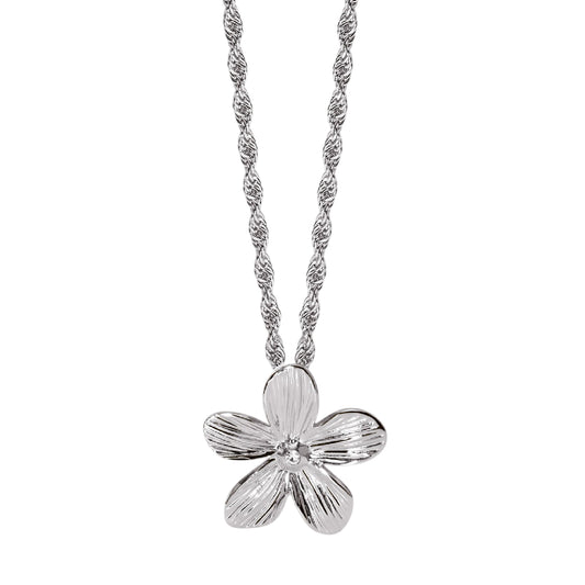 Collana da donna 2Jewels in acciaio con ciondolo a fiore MISURA UNICA