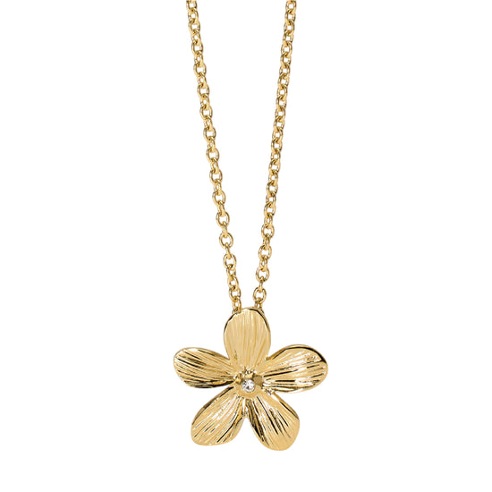 Collana da donna 2Jewels in acciaio oro con ciondolo a fiore MISURA UNICA