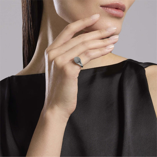 Anello Mabina Gioielli da donna modello chevalier in argento Regolabile dalla 7 alla 11