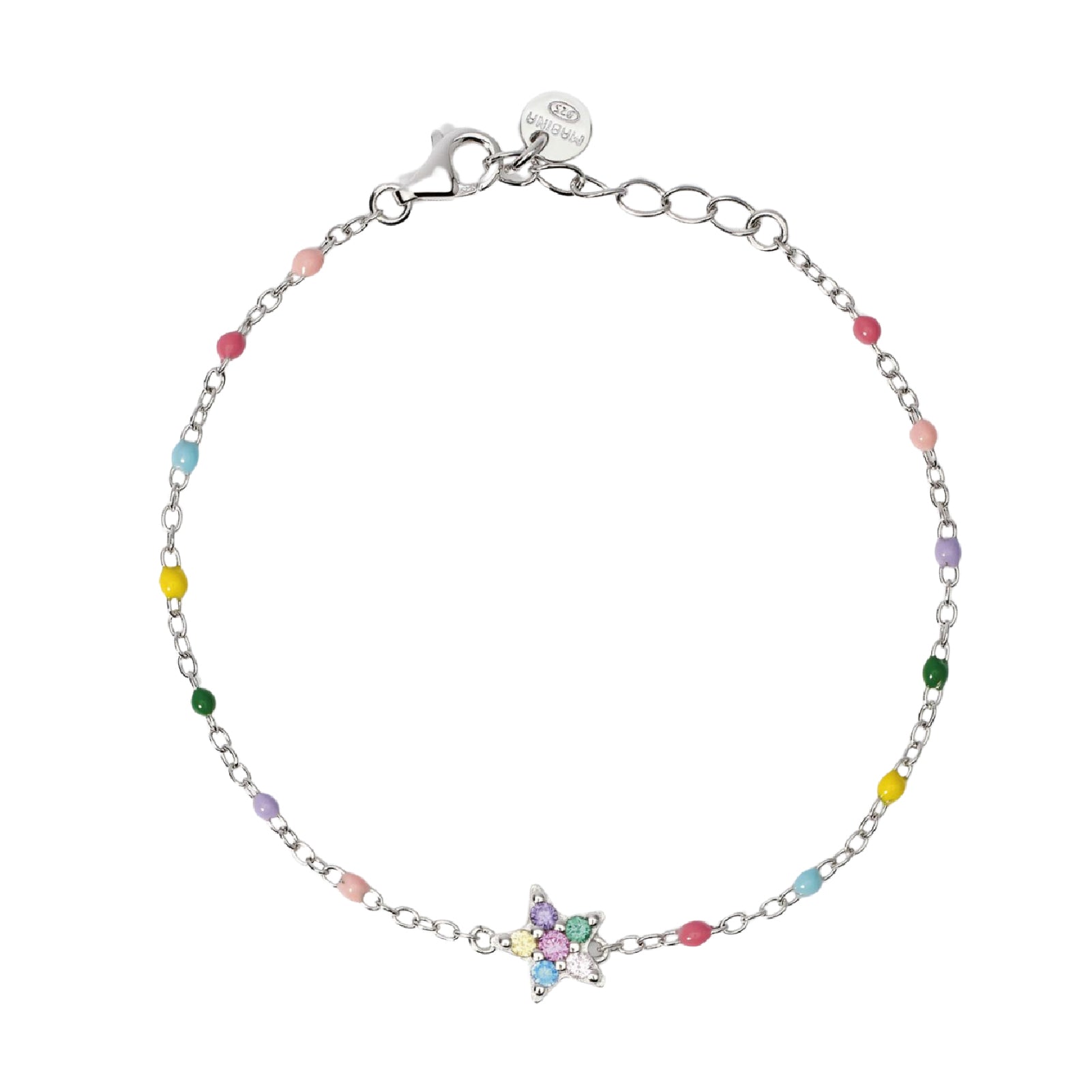 Bracciale Etolie Mabina Junior con tormalina e zirconi Regolabile 14,5-16,5 cm