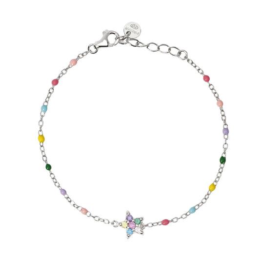 Bracciale Etolie Mabina Junior con tormalina e zirconi Regolabile 14,5-16,5 cm