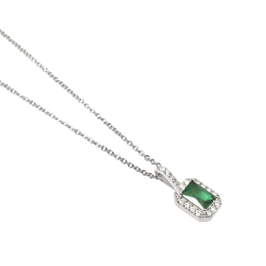 Collana Cool or Rétro? Mabina Gioielli da donna con pietra verde MISURA UNICA