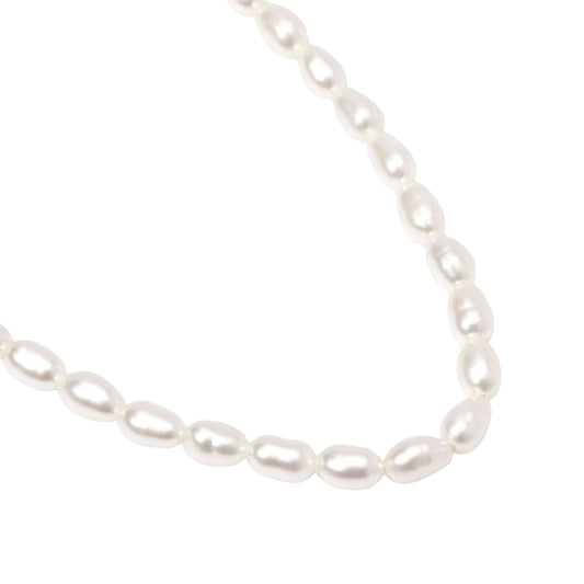 Collana girocollo Mabina Thelma con perle bianche coltivate MISURA UNICA