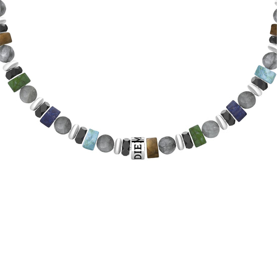 Bracciale da uomo Kidult in acciaio e pietre multicolor Regolabile 19-21 cm