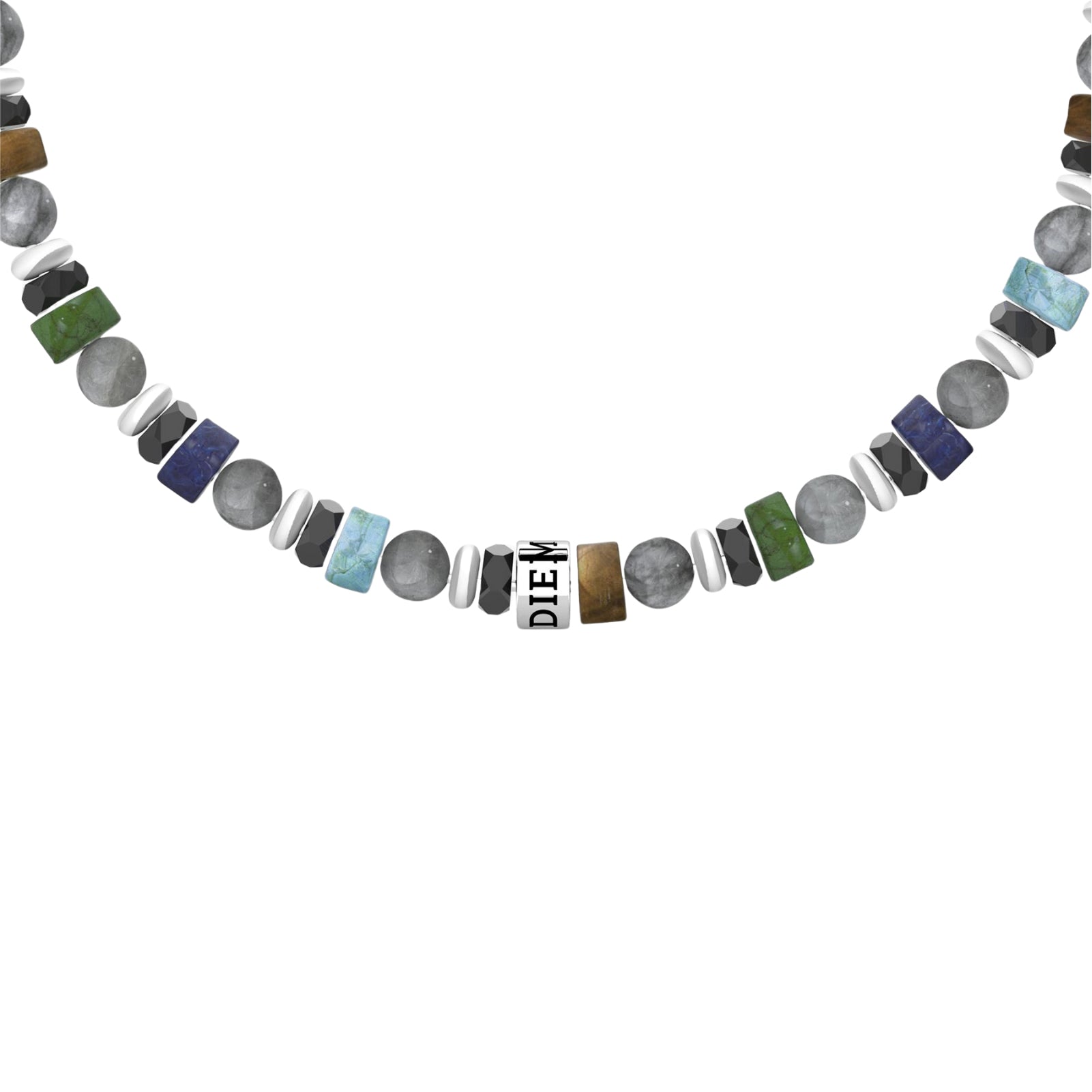 Bracciale da uomo Kidult in acciaio e pietre multicolor Regolabile 19-21 cm