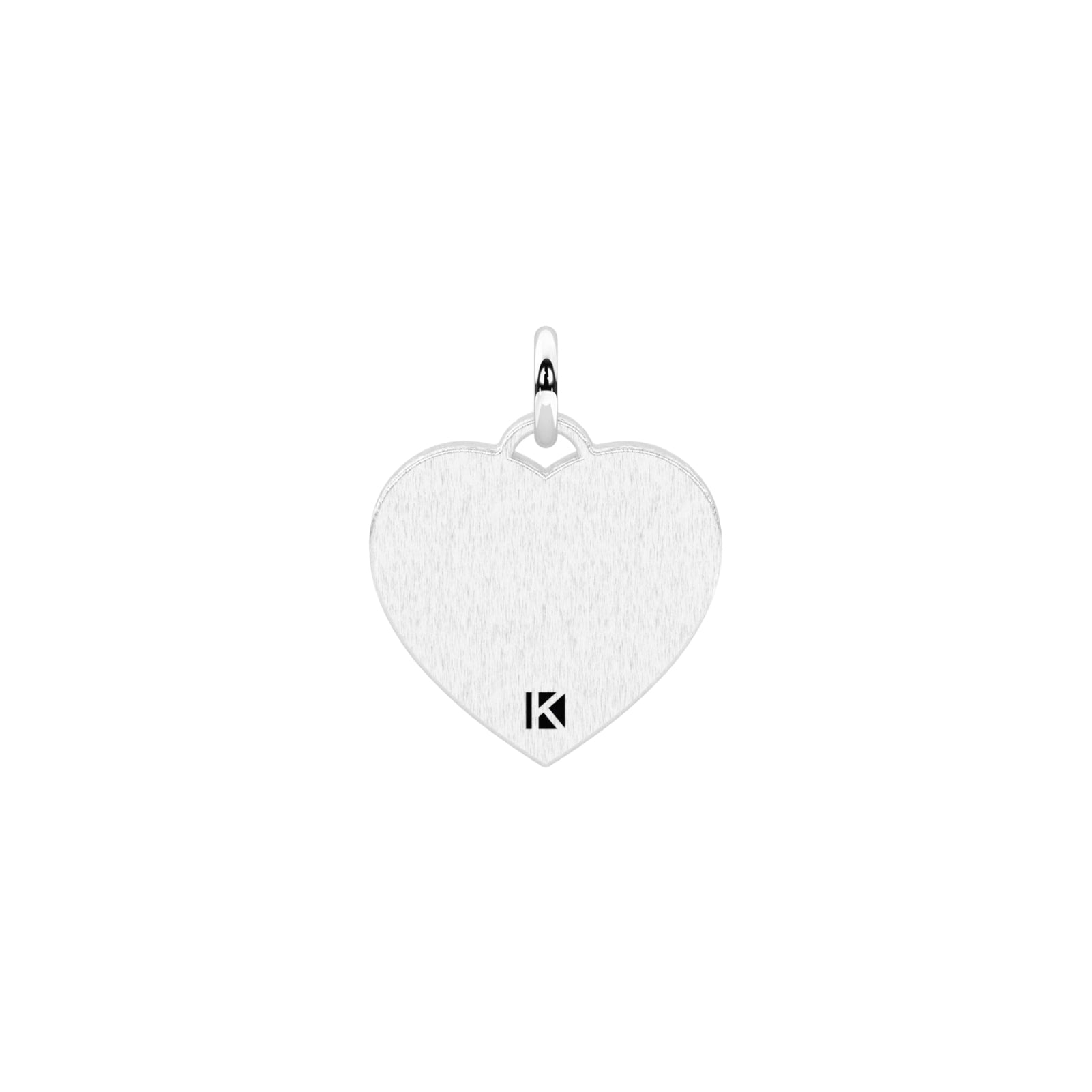 Charm cuore sorella Kidult By You acciaio con cristallo MISURA UNICA