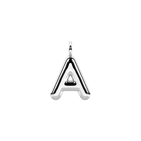 Charm iniziale lettera A Kidult By You in acciaio lucido MISURA UNICA