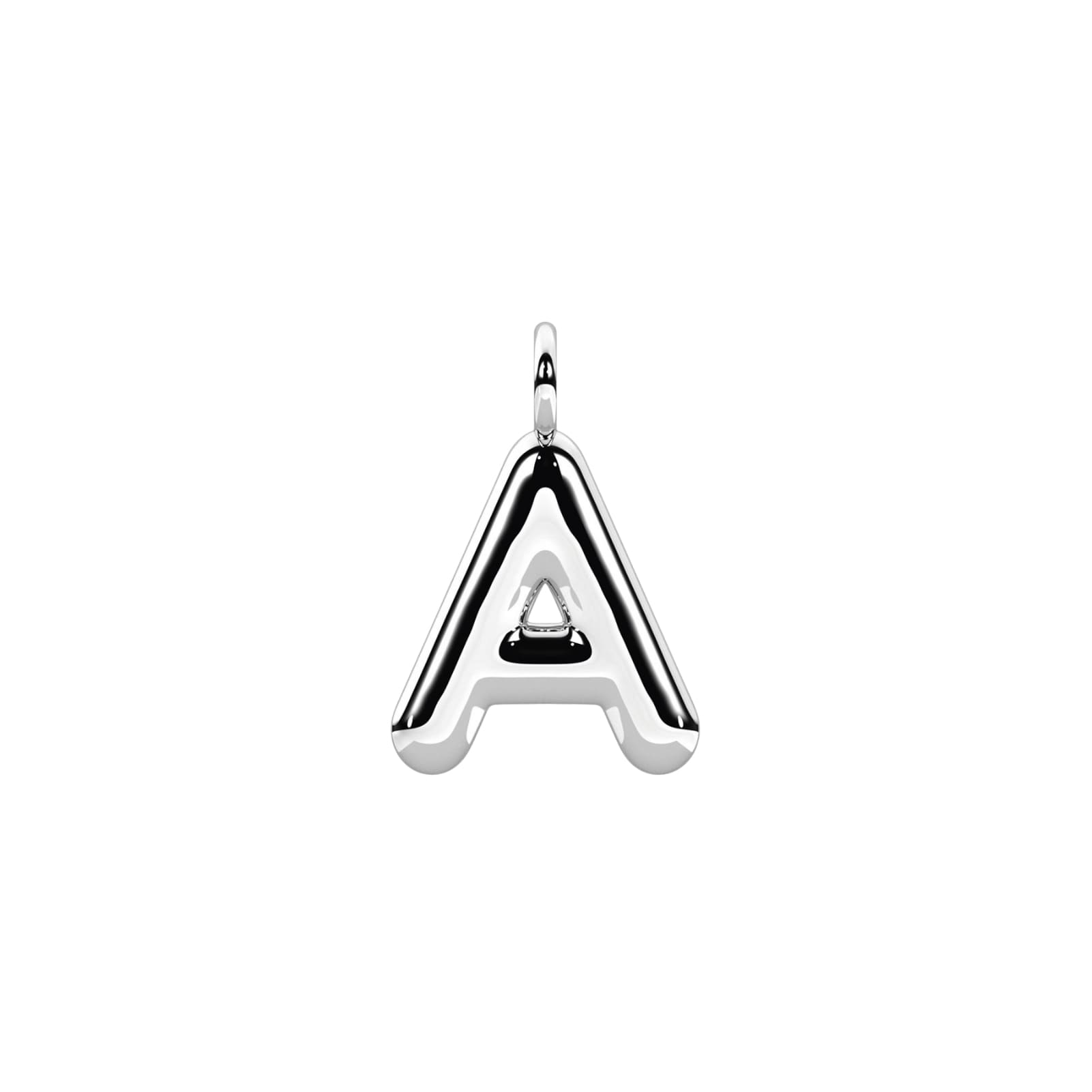 Charm iniziale lettera A Kidult By You in acciaio lucido MISURA UNICA