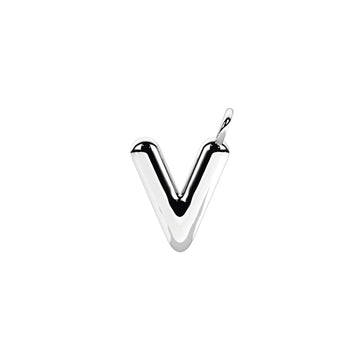 Charm iniziale lettera V Kidult By You in acciaio lucido MISURA UNICA
