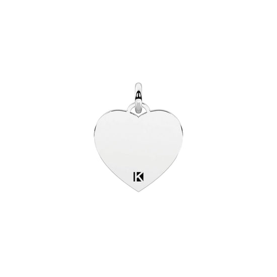 Charm cuore Kidult By You anima ribelle in acciaio satinato MISURA UNICA