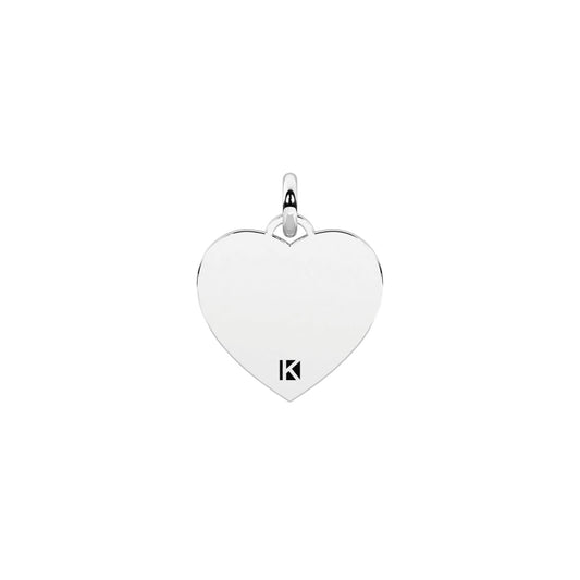 Charm cuore Kidult By You anima ribelle in acciaio satinato MISURA UNICA