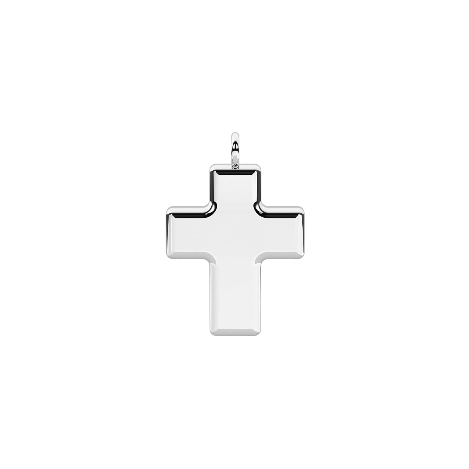Charm croce pendente Kidult By You in acciaio lucido MISURA UNICA