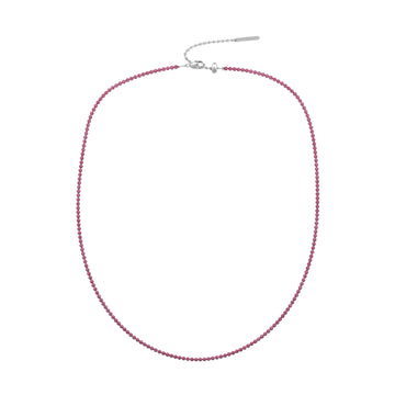 Collana girocollo donna Kidult By You con zirconi rubino MISURA UNICA