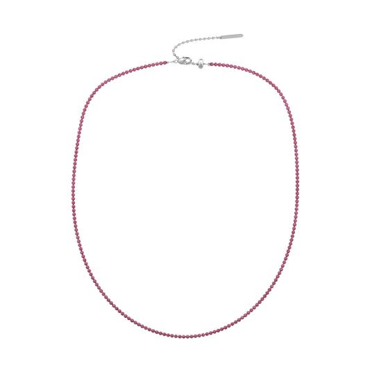 Collana girocollo donna Kidult By You con zirconi rubino MISURA UNICA