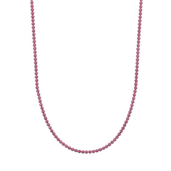 Collana girocollo donna Kidult By You con zirconi rubino MISURA UNICA