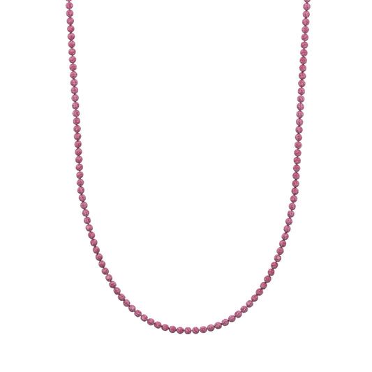 Collana girocollo donna Kidult By You con zirconi rubino MISURA UNICA
