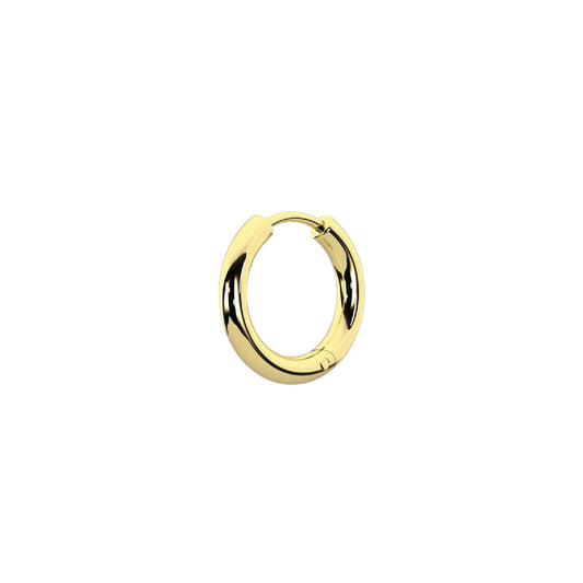 Orecchino cerchio Kidult By You acciaio oro di 14,5mm MISURA UNICA