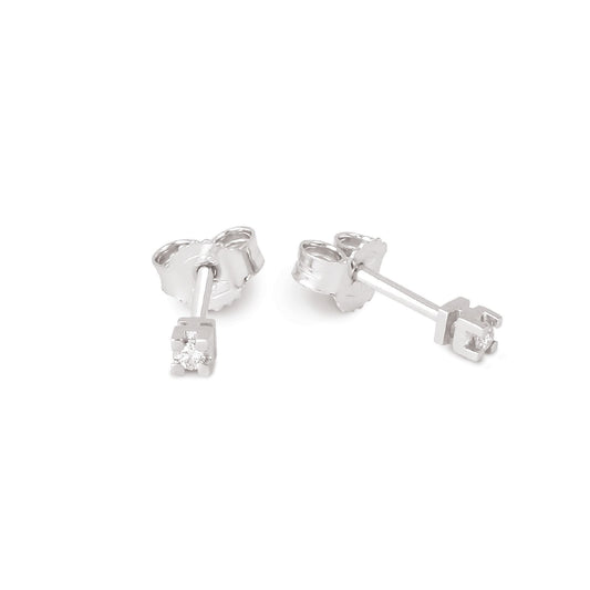 Orecchini da donna Demetra in oro 375‰ e diamanti di 0,04ct MISURA UNICA