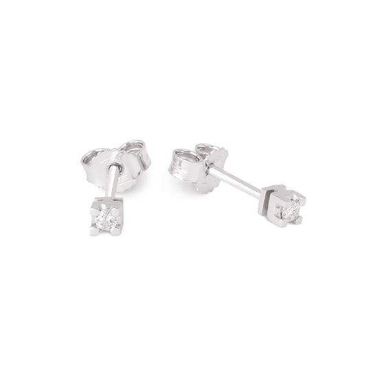 Orecchini da donna Demetra in oro 375‰ e diamanti di 0,06ct MISURA UNICA