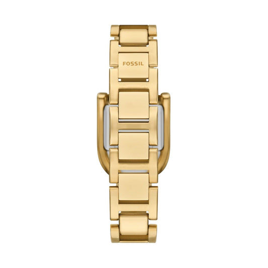 Orologio solo tempo Fossil Harwell da donna in acciaio oro con cassa a D 28mm ES5327-2