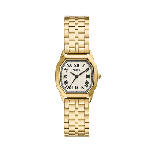 Orologio solo tempo Fossil in acciaio inossidabile oro F.ES5361