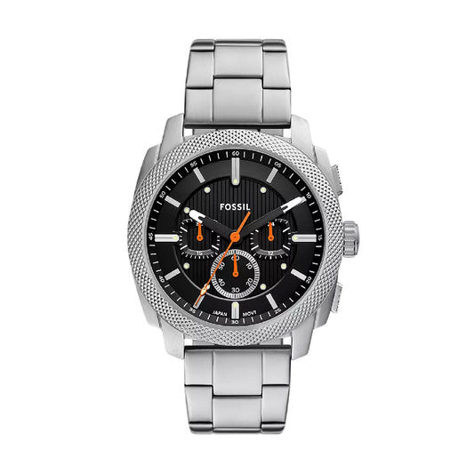 Orologio cronografo Fossil in acciaio con quadrante nero