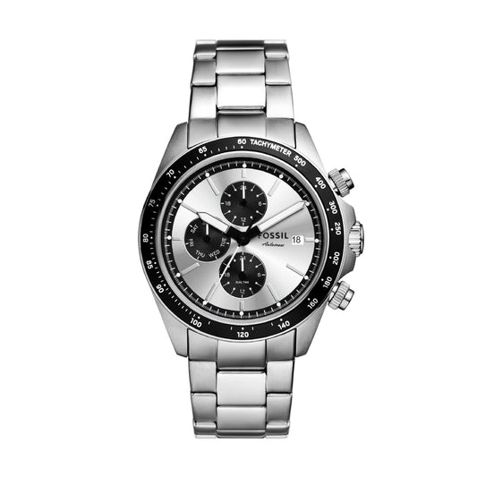 Orologio multifunzione Fossil in acciaio con dettagli neri MISURA UNICA