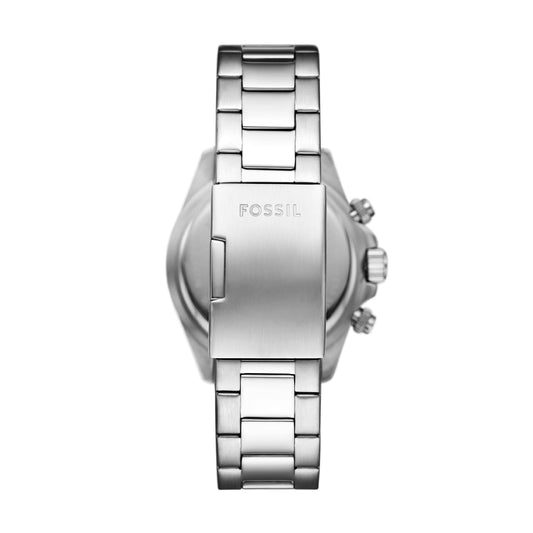 Orologio multifunzione Fossil in acciaio con dettagli neri MISURA UNICA