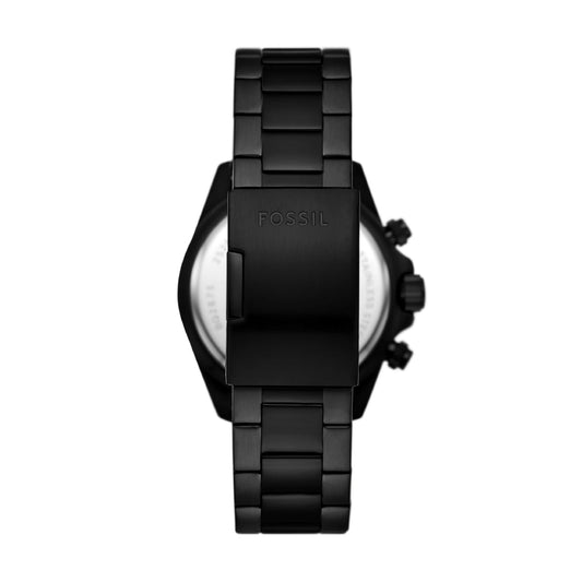 Orologio multifunzione uomo Fossil in acciaio di colore nero MISURA UNICA