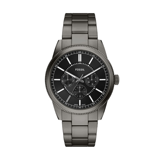 Orologio multifunzione Fossil in acciaio di colore grigio opaco MISURA UNICA