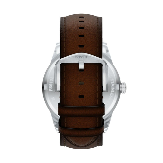 Orologio multi uomo Fossil in acciaio pelle e quadrante verde MISURA UNICA