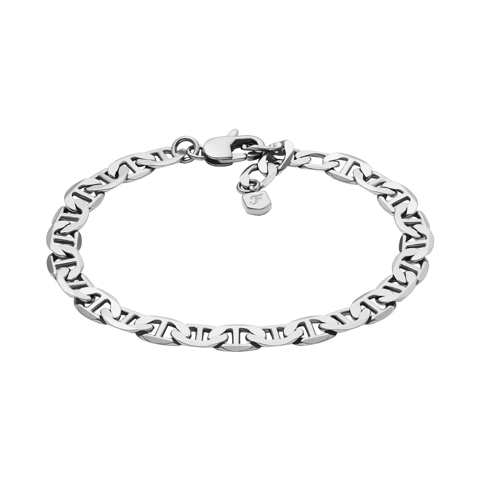 Bracciale a catena Fossil in acciaio inossidabile argento