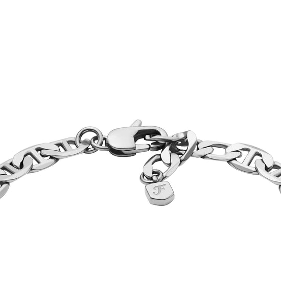 Bracciale a catena Fossil in acciaio inossidabile argento F.JA7239040