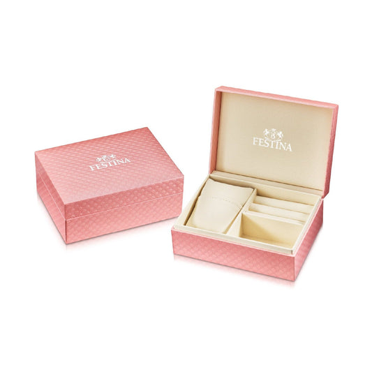 Orologio da donna solo tempo Festina Mademoiselle in acciaio con quadrante azzurro e zirconi F16940-E-2