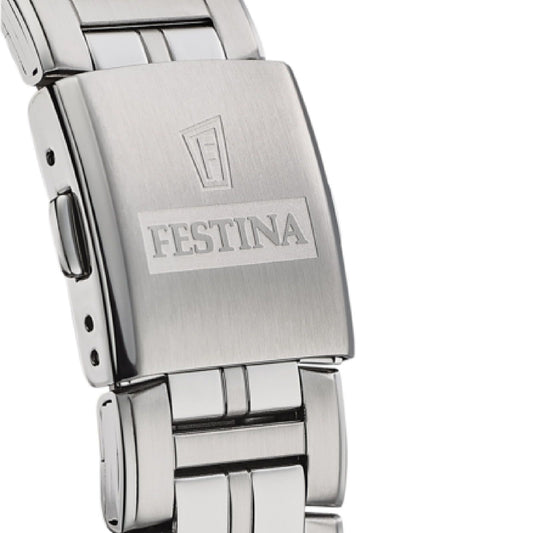 Orologio Multifunzione uomo Festina in acciaio e quandrante verde 43 mm F20445-7-2