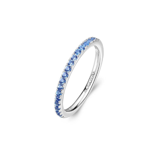 Anello veretta donna Brosway Fancy in argento con zirconi celeste FFB65-1