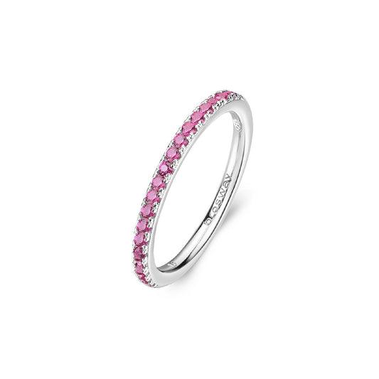 Anello veretta donna Brosway Fancy in argento con zirconi rossi FPR69-1