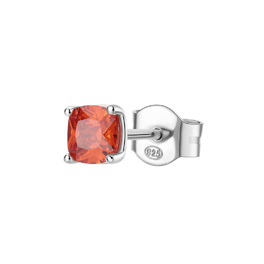 Orecchino punto luce donna Brosway Fancy in acciaio con zircone arancione FVO07-1
