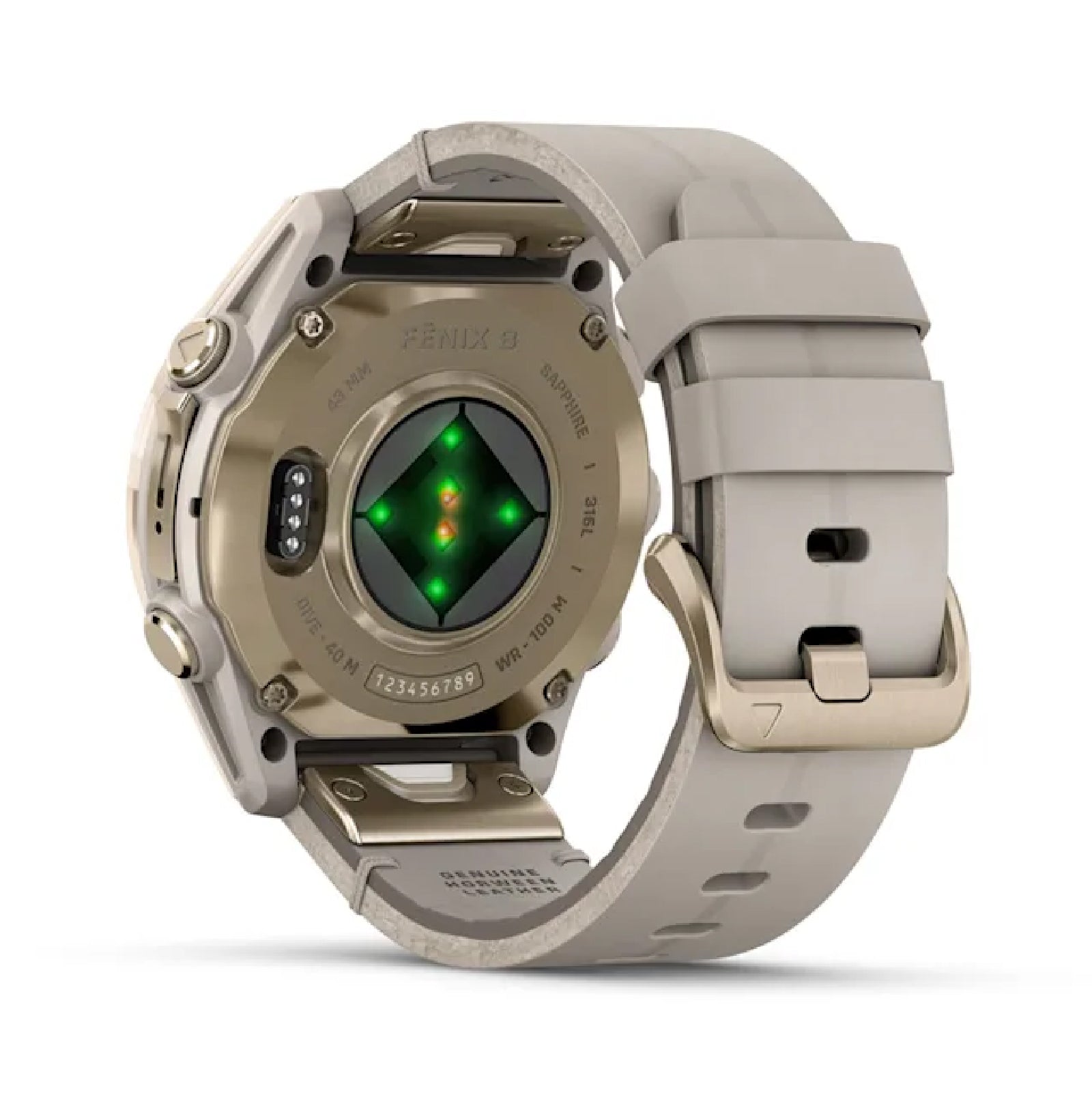 Smartwatch Garmin in acciaio gold e silicone grey sandstone MISURA UNICA